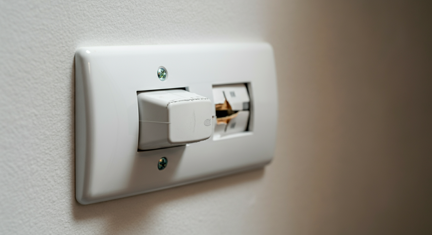 lichtschalter knistert beim einschalten