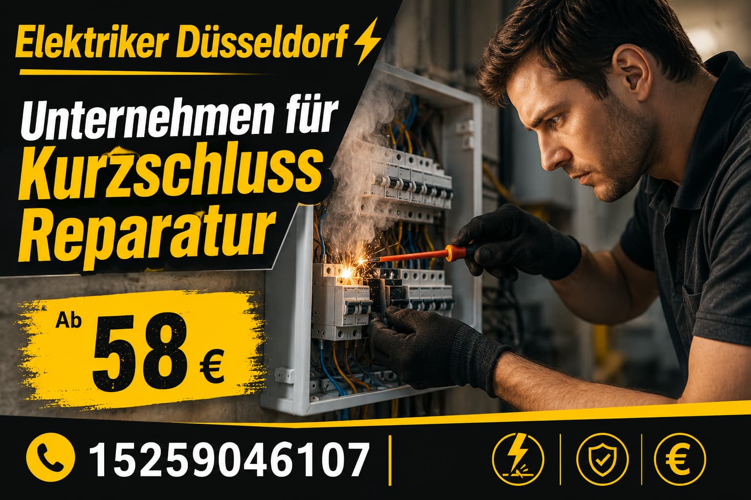 Kurzschluss Reparatur | Elektroservice & Hilfe ab 58€