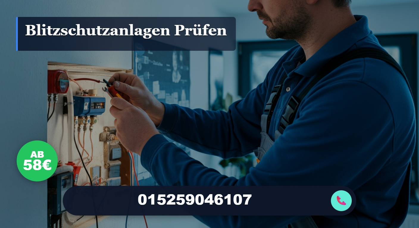 Blitzschutzanlagen prüfen – TÜV-konform & günstig ab 58€