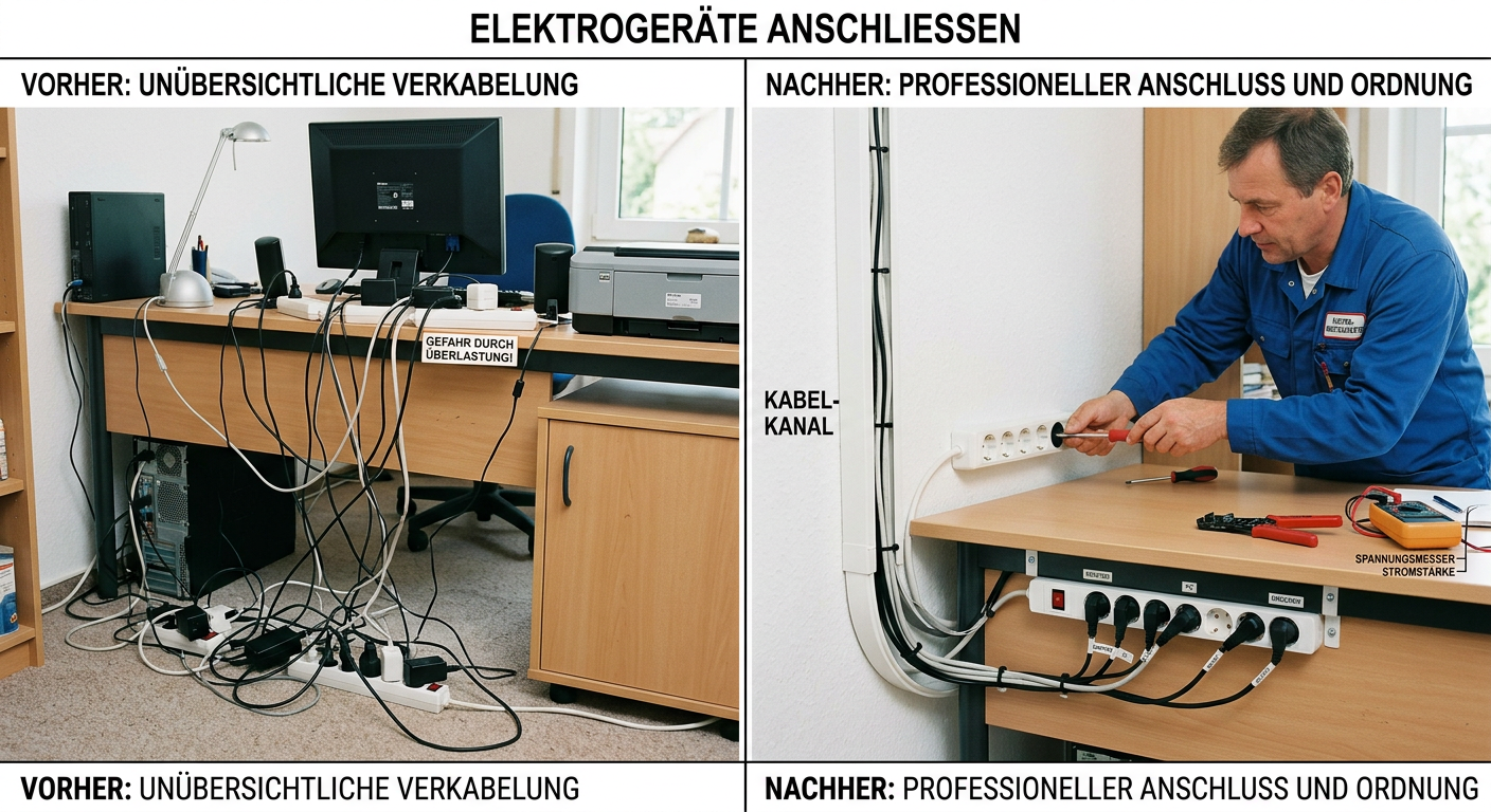 elektrogeräte anschließen
