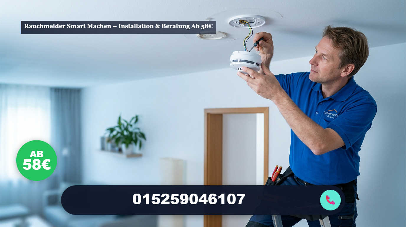 Rauchmelder smart machen – Installation & Beratung ab 58€