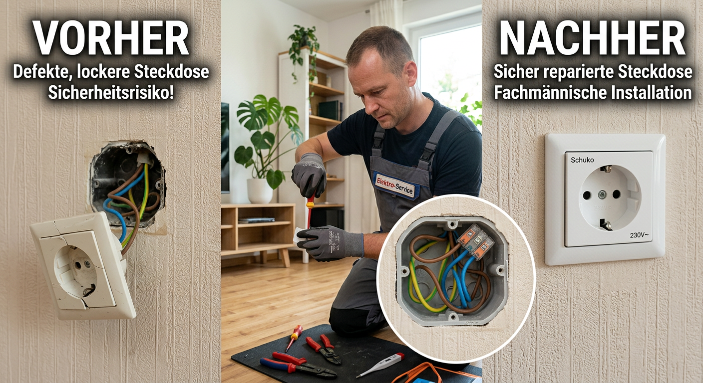 Steckdose reparieren