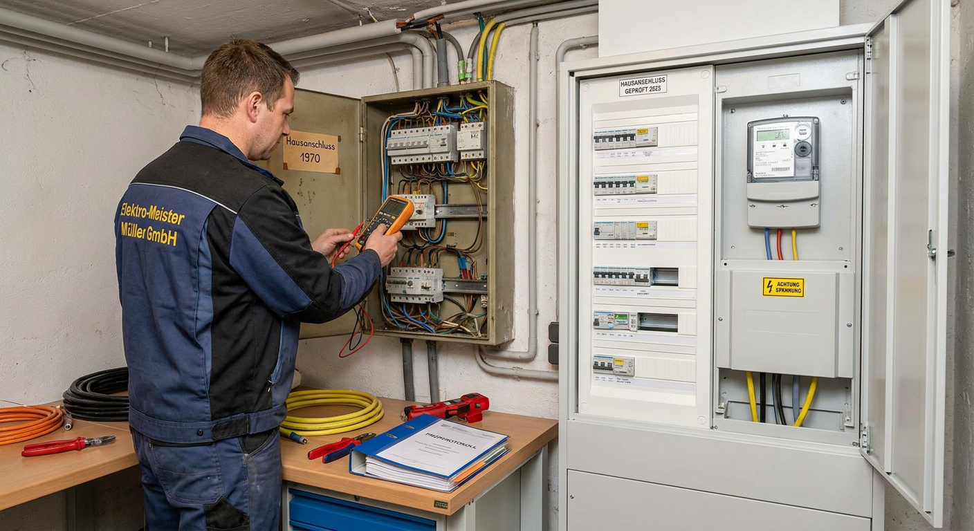 überprüfung hausanschluss strom