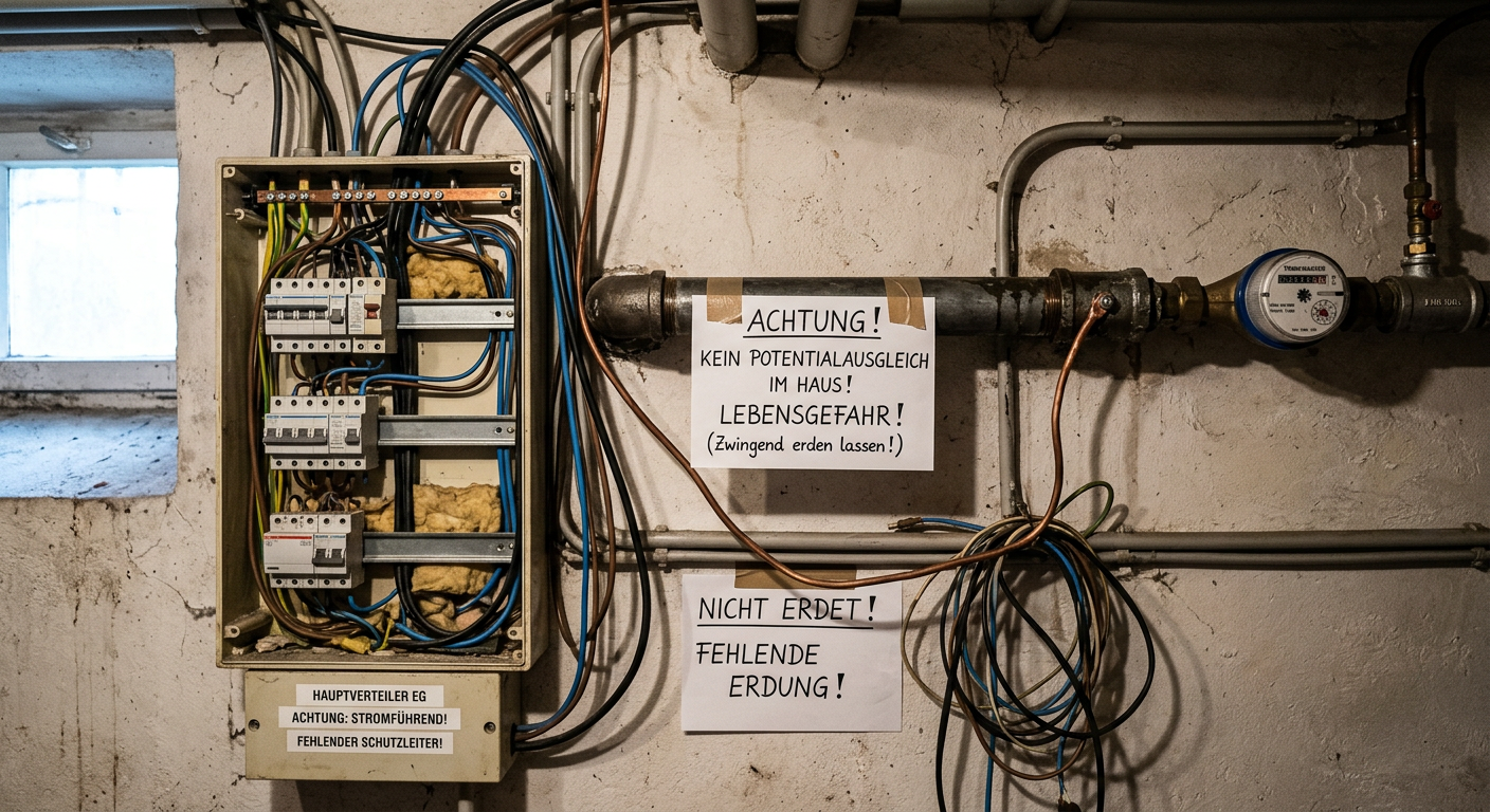 kein potentialausgleich im haus