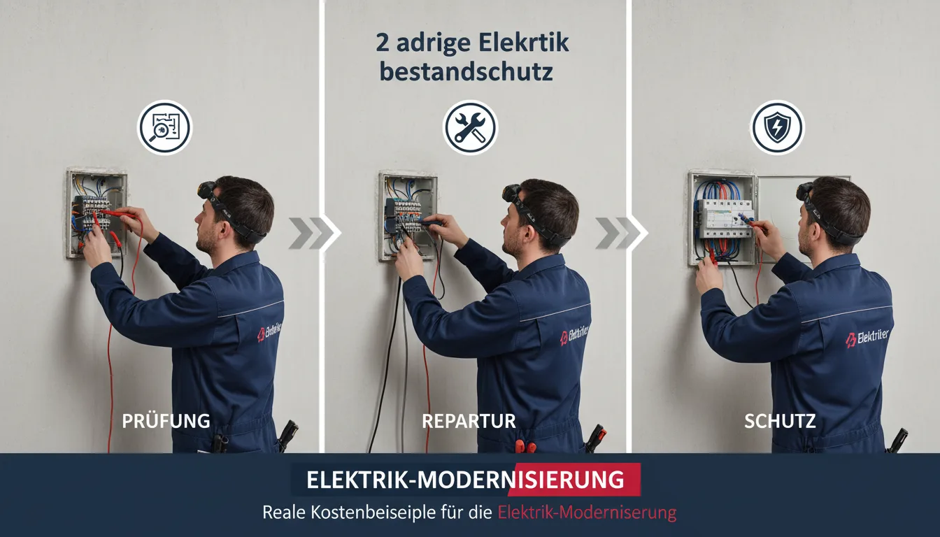 2 adrige elektrik bestandsschutz – Lösung