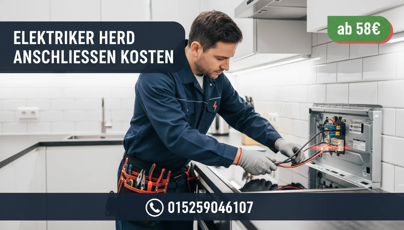 Elektriker Herd anschließen Kosten : Profi-Service – ab 58€