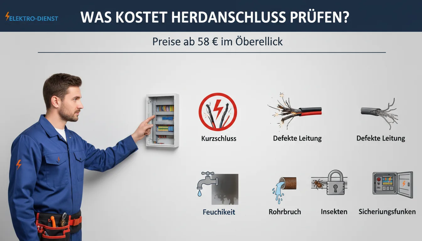 Herdanschluss prüfen – Problem