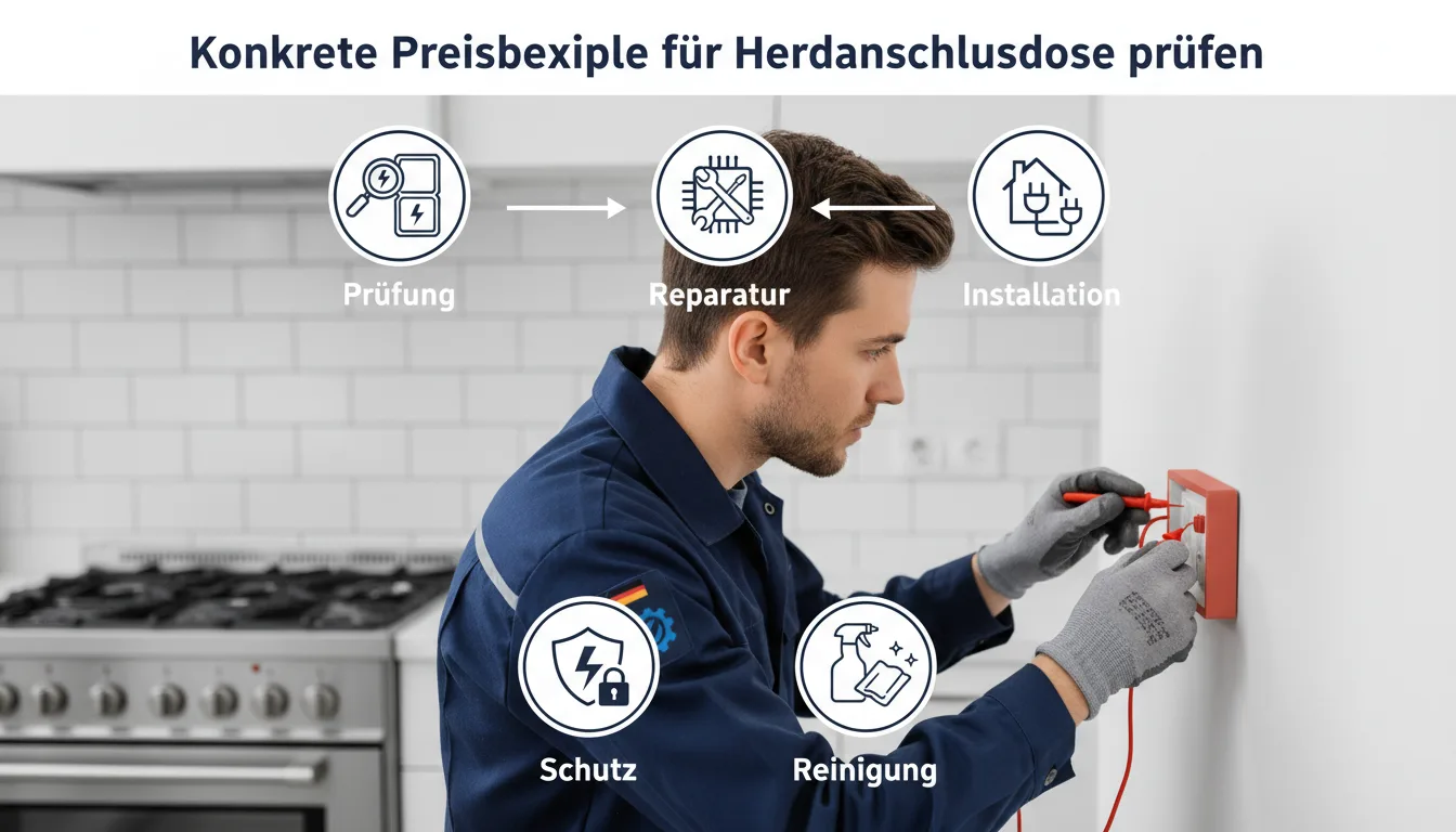 Herdanschlussdose prüfen – Lösung