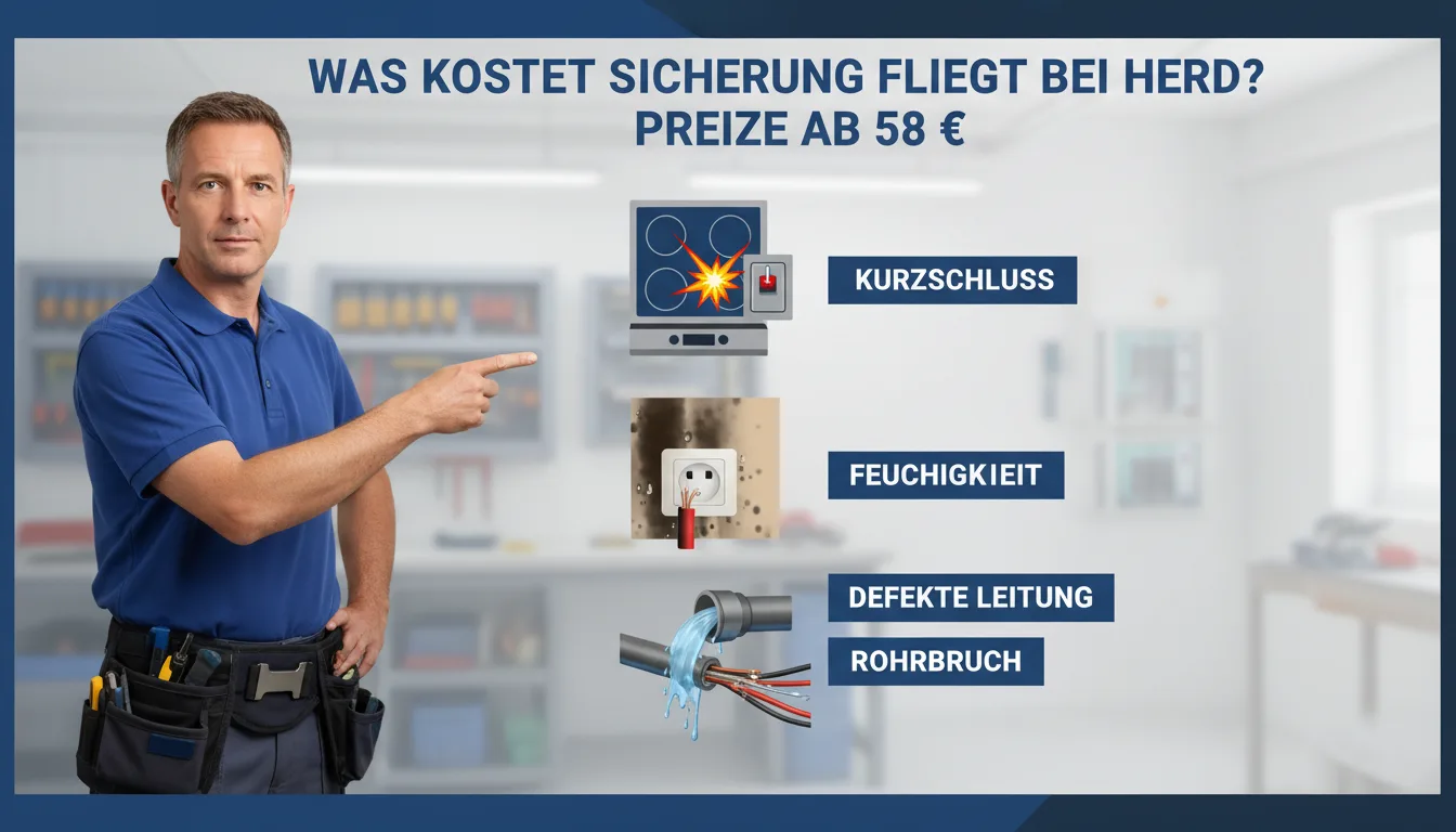 Sicherung fliegt bei Herd – Problem