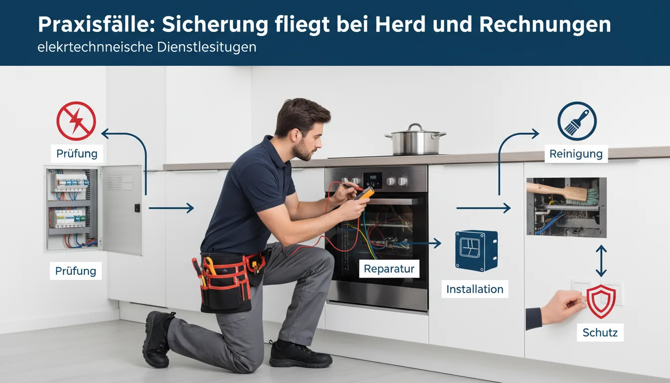Sicherung fliegt bei Herd – Lösung