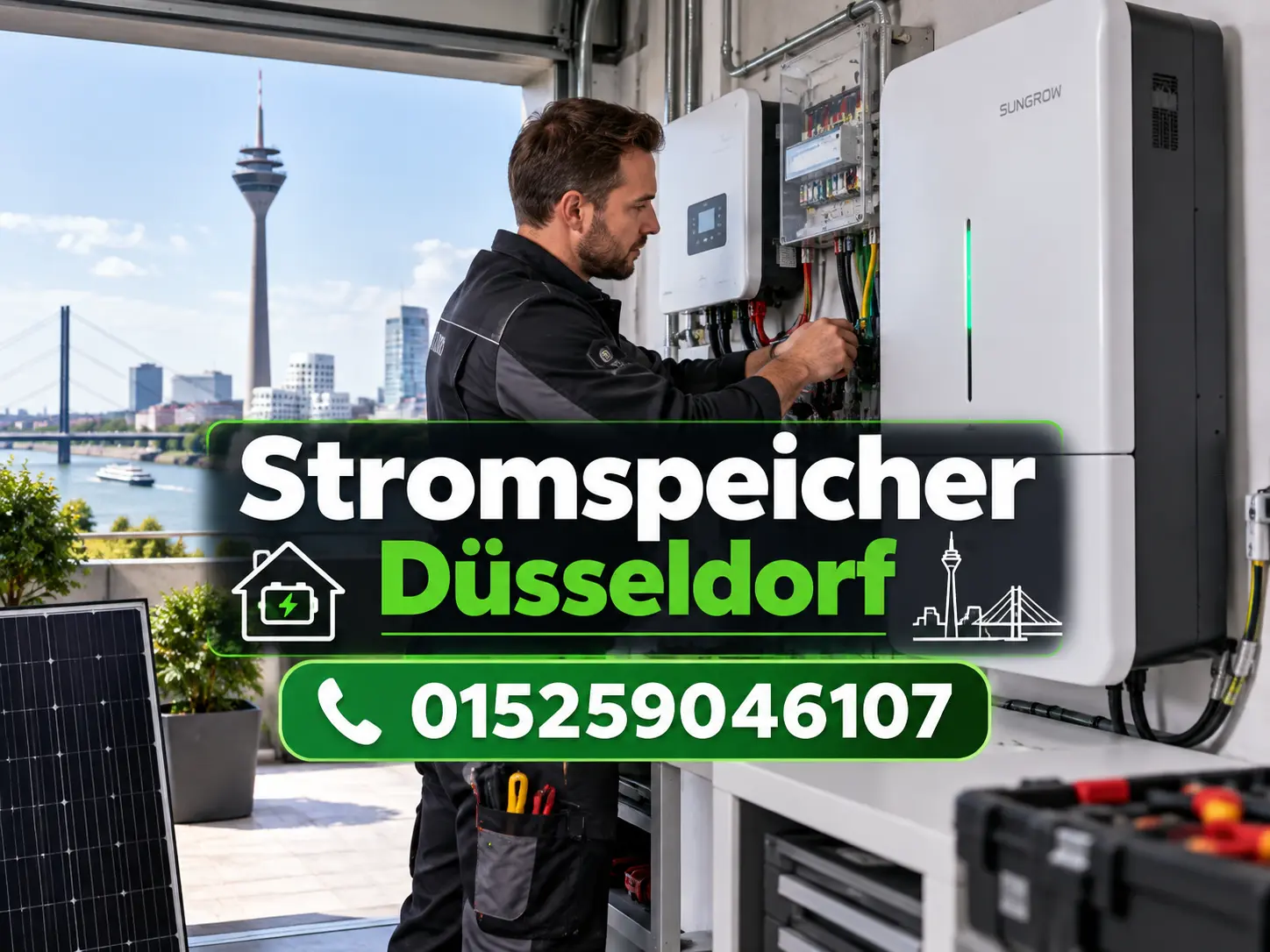 Stromspeicher Düsseldorf | PV-Speicher planen & nachrüsten