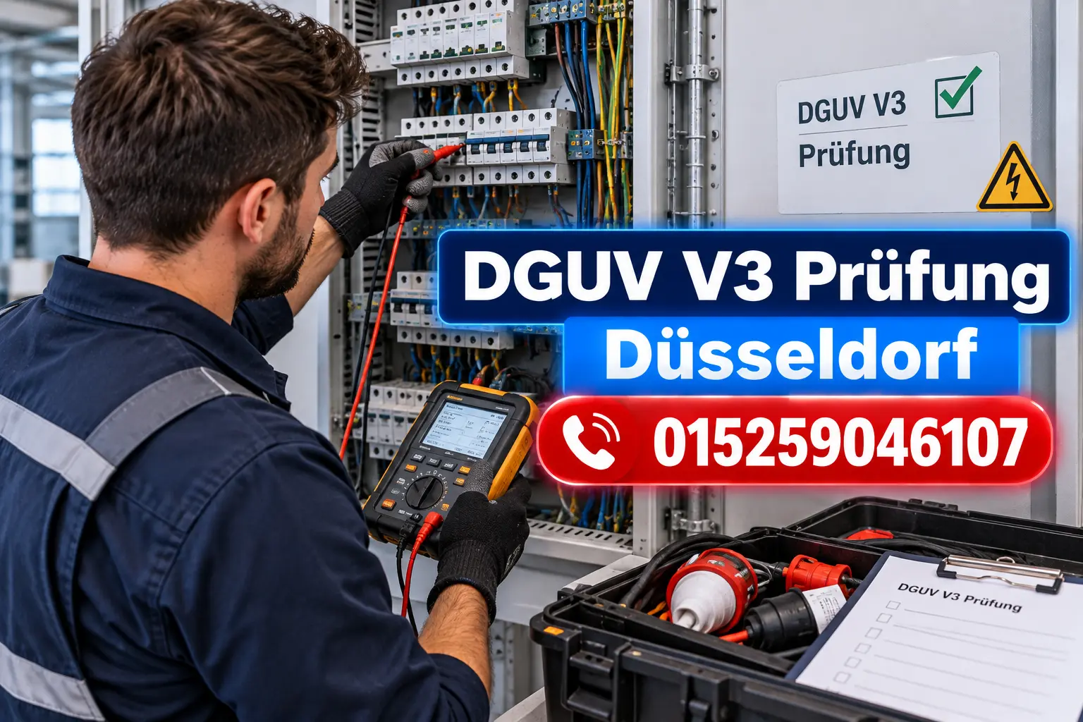 DGUV V3 Prüfung Düsseldorf | Prüfung & Dokumentation