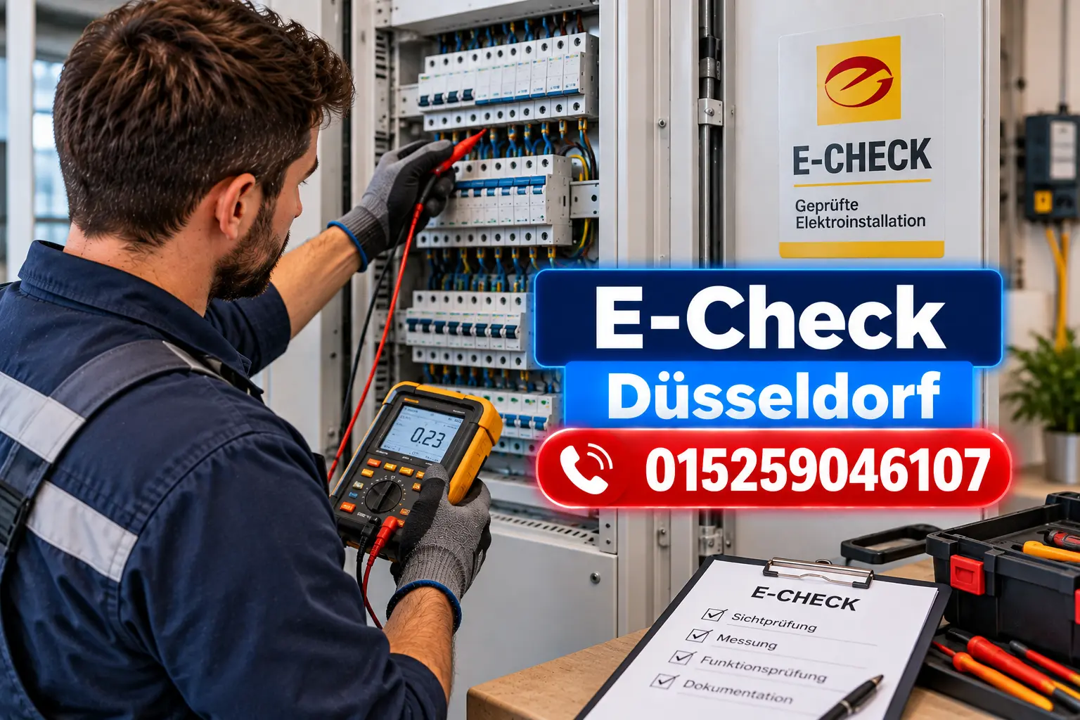 E-Check Düsseldorf | Elektroanlagen & Geräte prüfen
